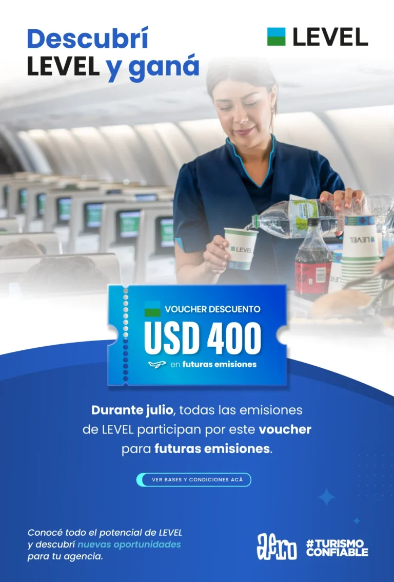 AERO Turismo Confiable - Descubrí LEVEL y ganá